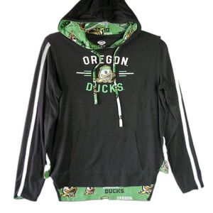 Concepts Sport Women's Size M Black Oregon Ducks Pullover Hoodie Soft